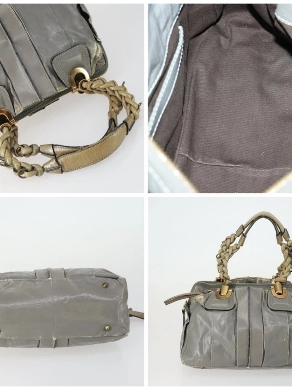 Burberrys Chloe Cartier Fendi BALLY Shoulder Bag Leather 5 Set Black Auth 158553 - Picture 15 of 15